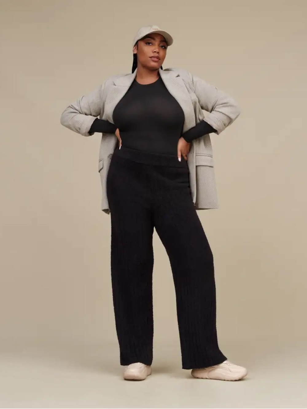 UGG NEW Black Knit Pull-On Lounge Pants: Size Small